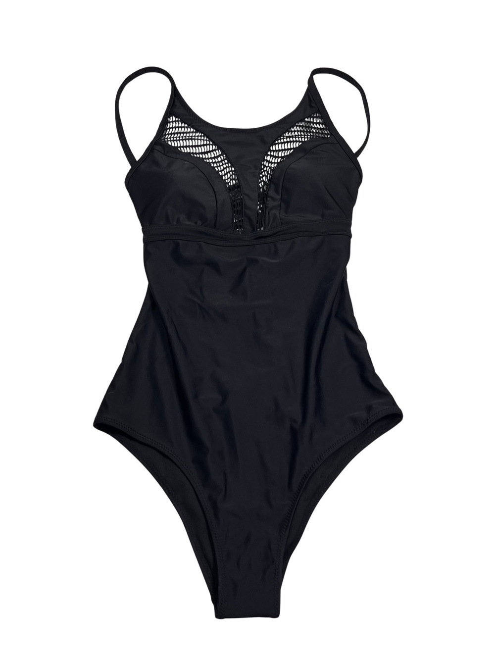 Vanilla Beach Black Arrow 1 Piece Bathing Swim Suit Sz XS Cutout Open Back NWT